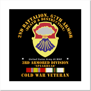 2nd Bn 67th Armor -  3rd AR Div w COLD SVC Posters and Art